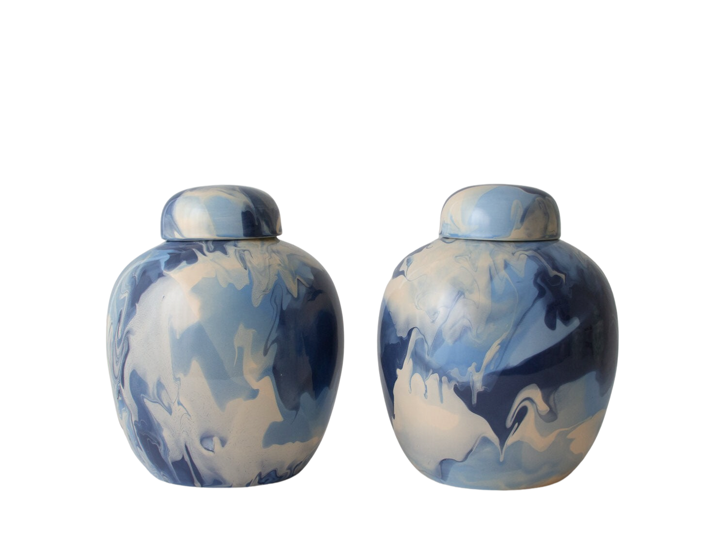 Blue Dripped Ginger Jar: Sold separately