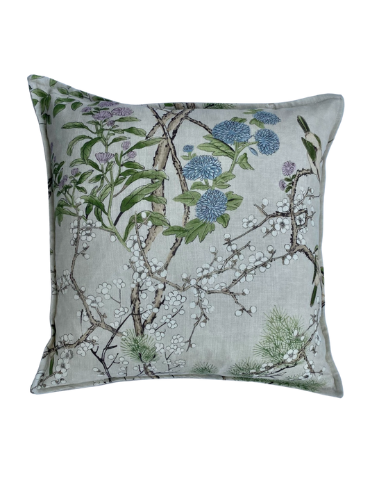 Lavender and Neutral Pillow Covers - Pair