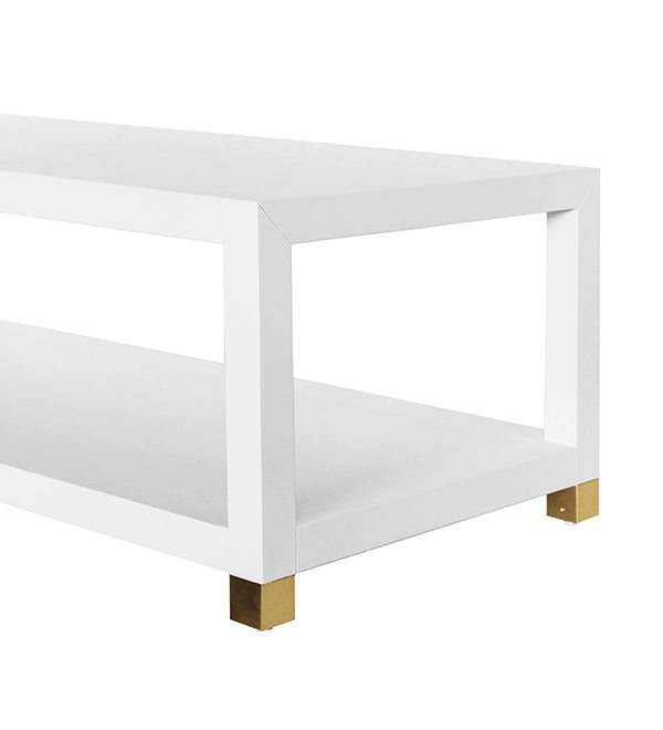 White Lacquer Cocktail Table