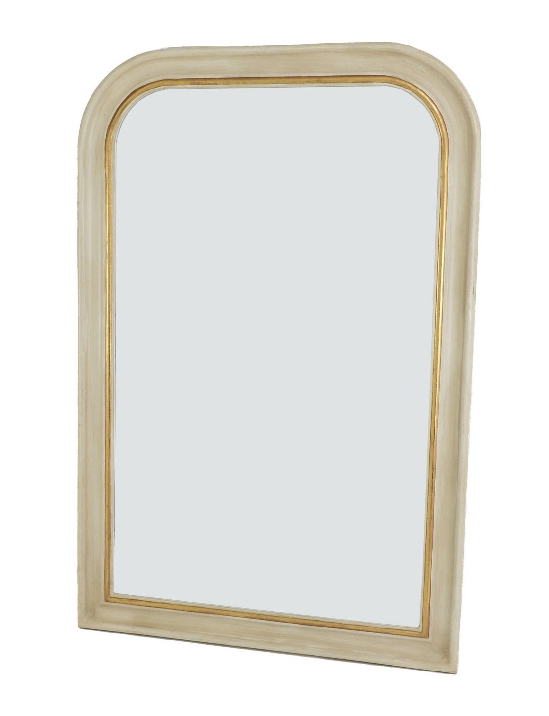 White and Gold Louis Philippe Wall Mirror