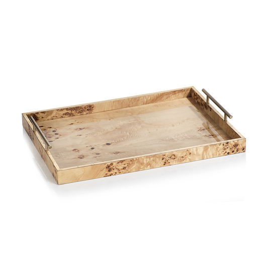 Large Burl Wood Tray
